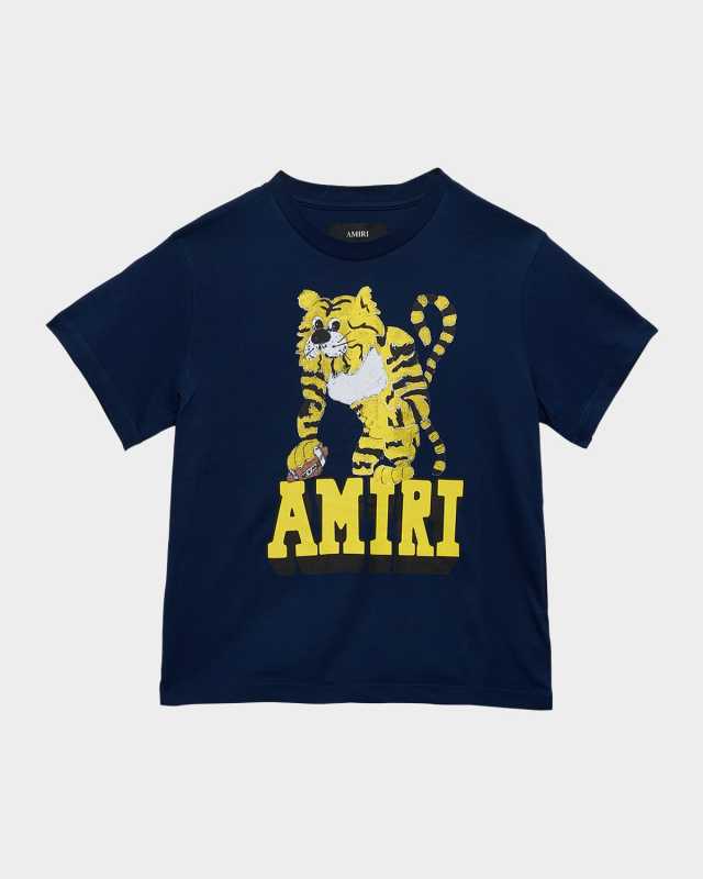 Kid's Amiri Tiger Graphic-Print T-Shirt, Size 4-12